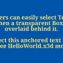 SelectableTextTransparentBox