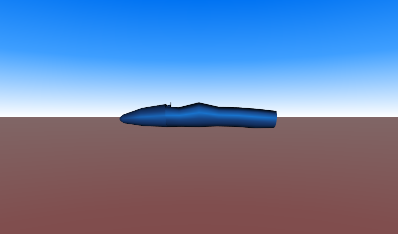 [1] AircraftFuselage.x3d (default X3D view from 0 0 10)