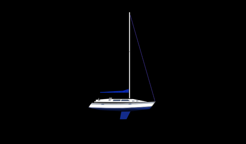 [1] SailBoatUnderPower.x3d Side View