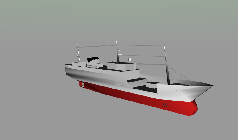 [1] EhimeMaru.x3d Ehime Maru starboard quarter